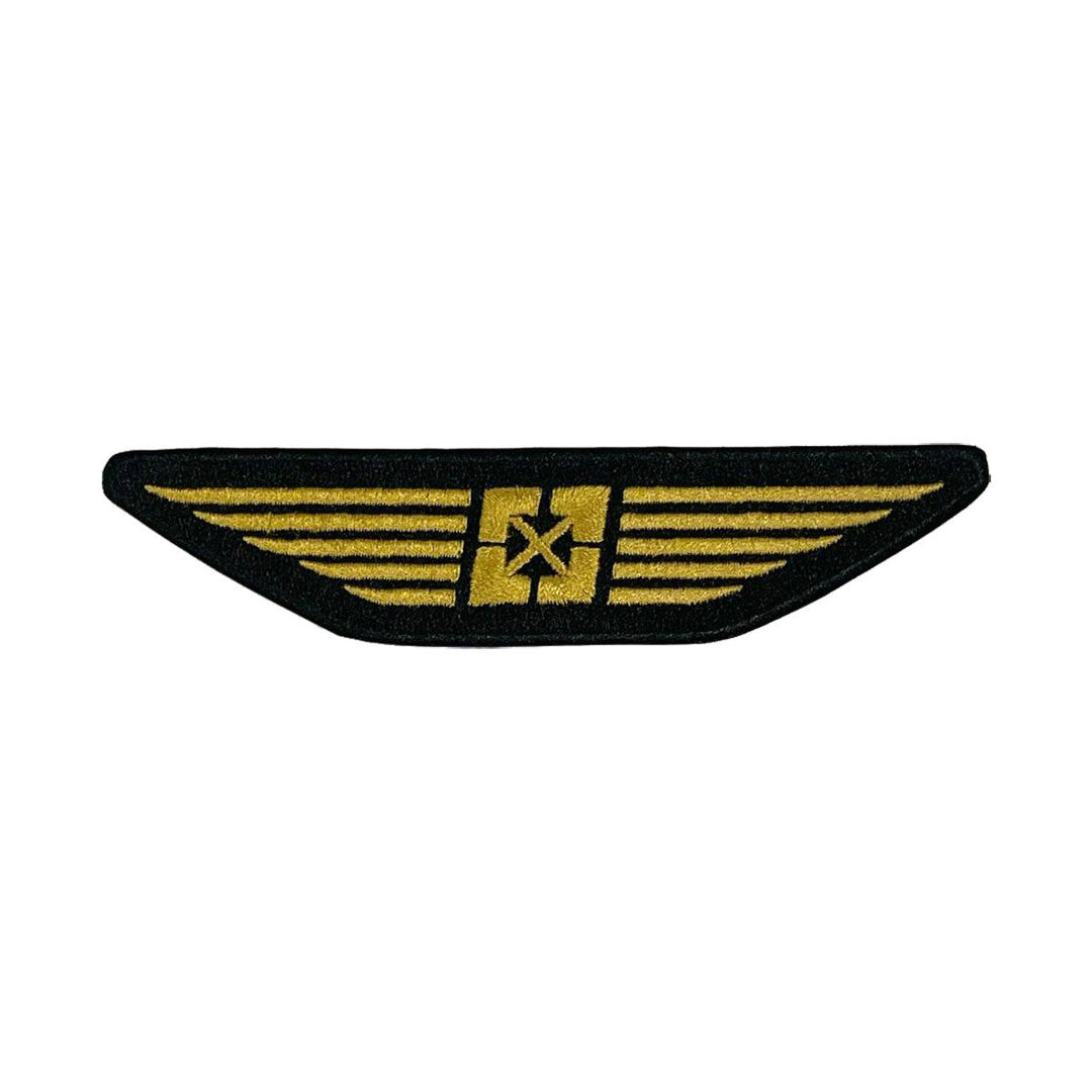 FIT 5" Wide Wings Patch Black And Gold