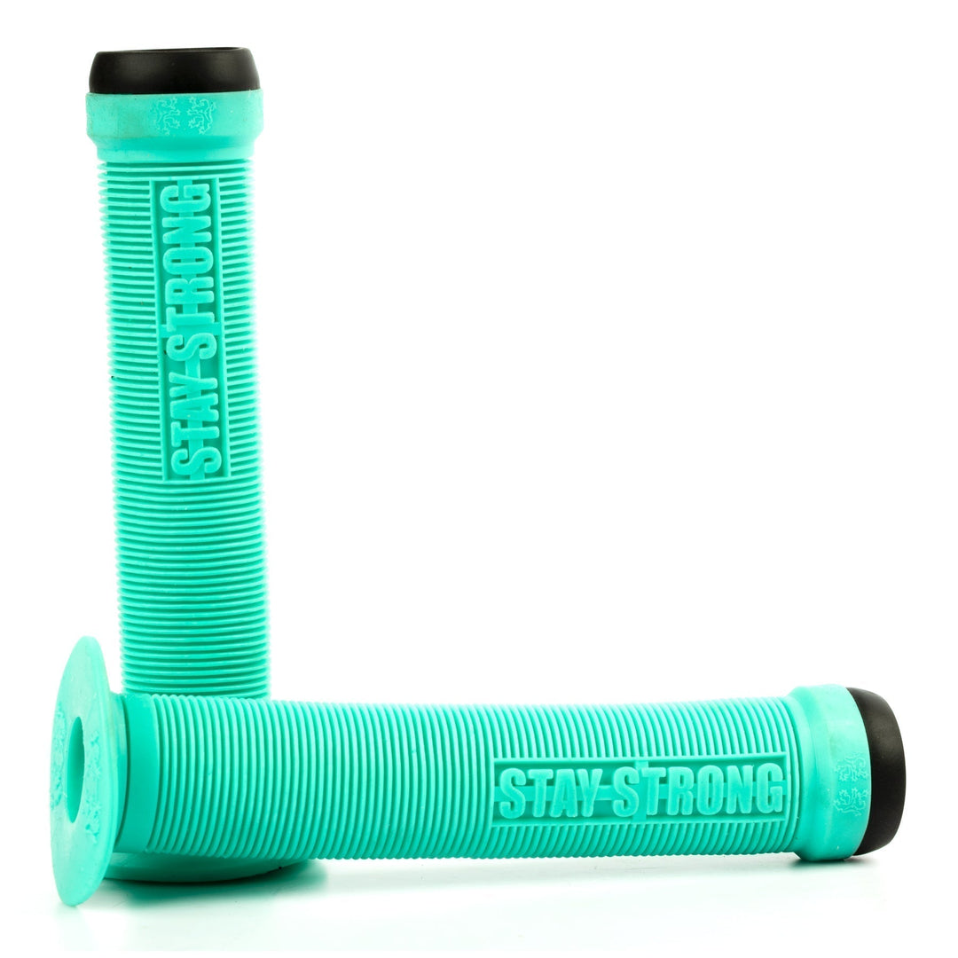 ODI x Stay Strong Lionheart Flanged Grips Mint 143mm
