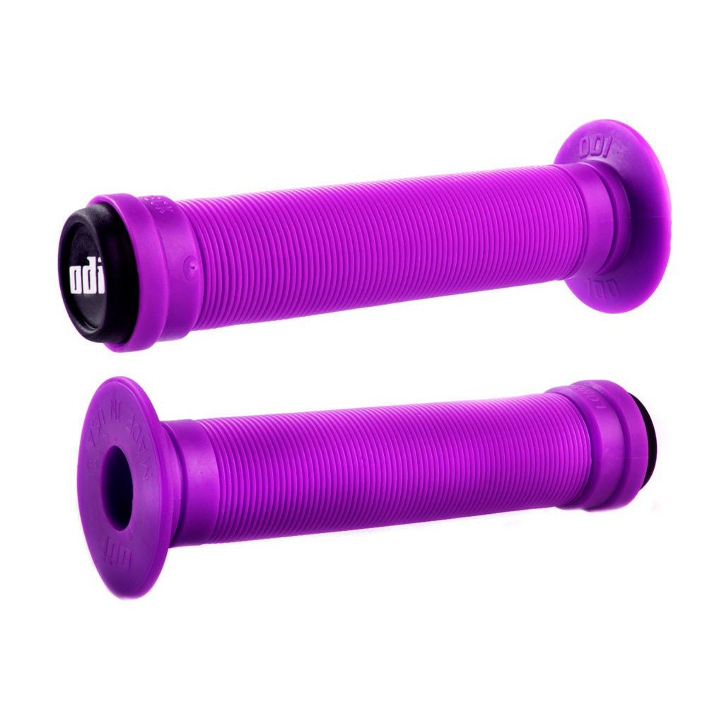 ODI Longneck Grips Flanged Purple 143mm