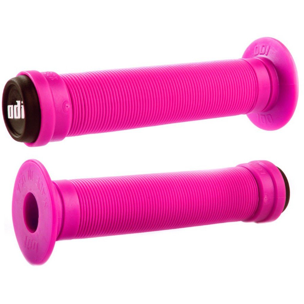 ODI Longneck Flanged Grips Pink 143mm