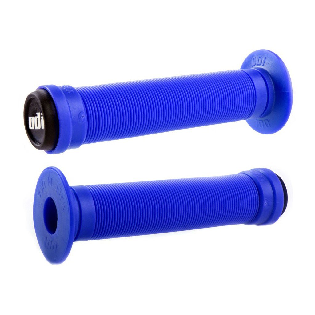 ODI Longneck Grips Flanged Blue 143mm