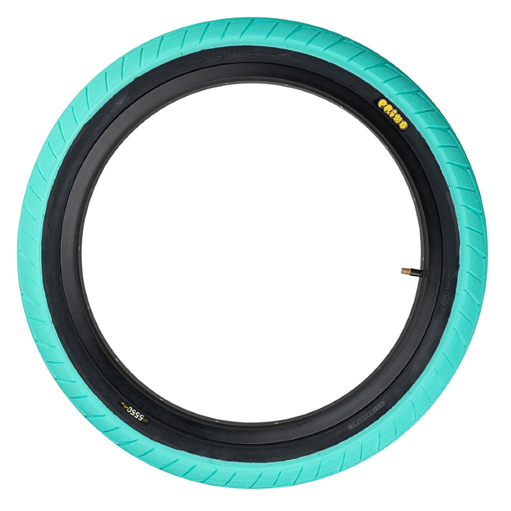 Primo 555C Tyre 20" Teal / Black Sidewall 2.45"
