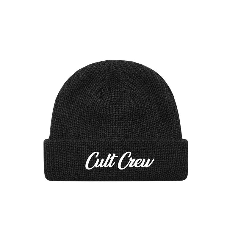 Cult Script Beanie Black