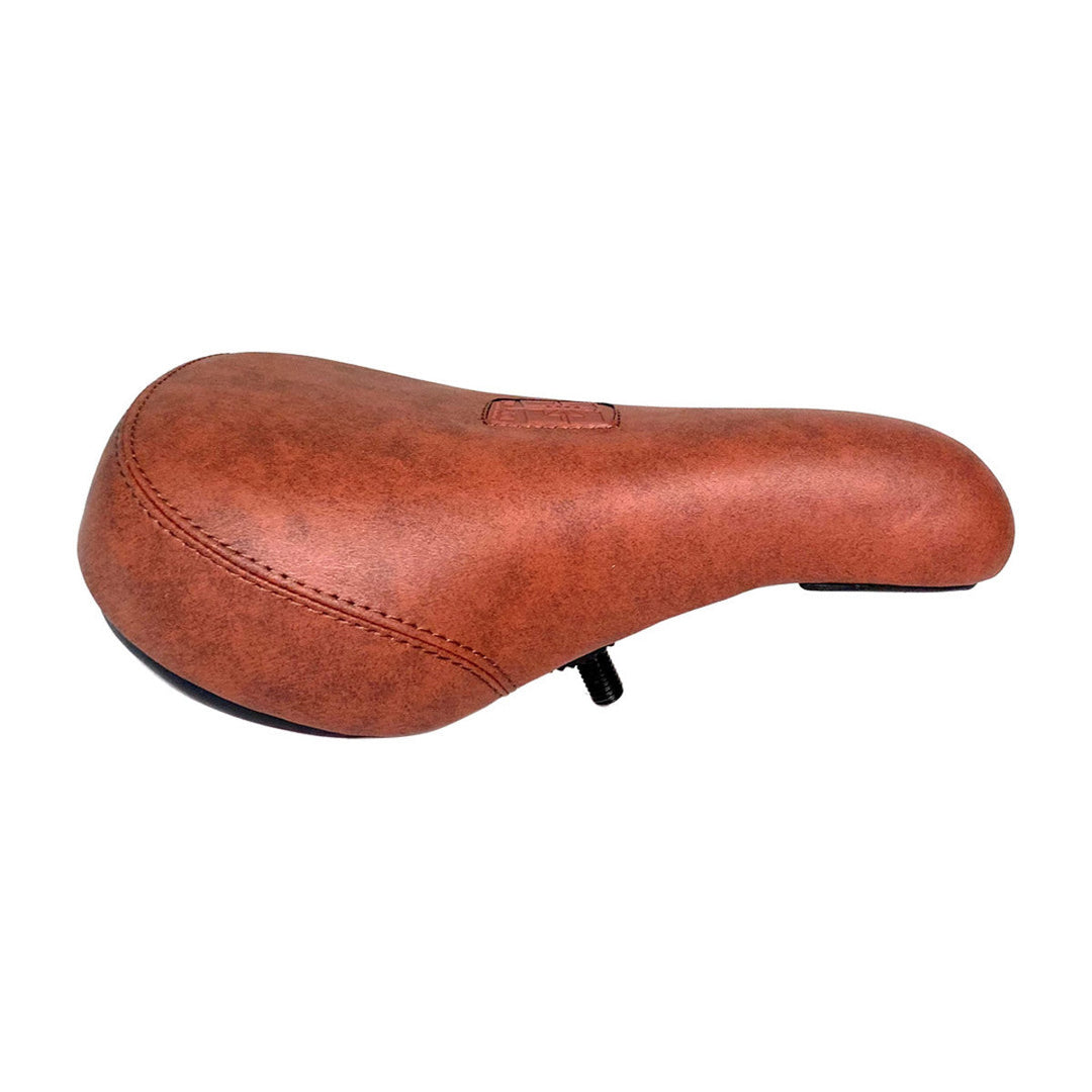 FIT Barstool Pivotal Mid Seat Brown Synthetic Leather