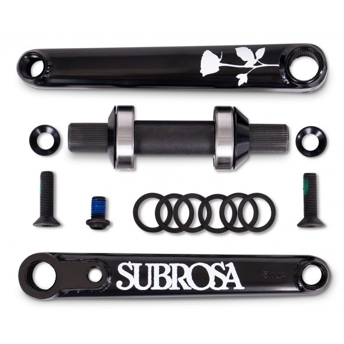 Subrosa Rose 19mm Cranks Matte Black