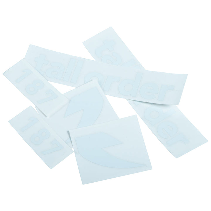 Tall Order 187 Frame Stickers White
