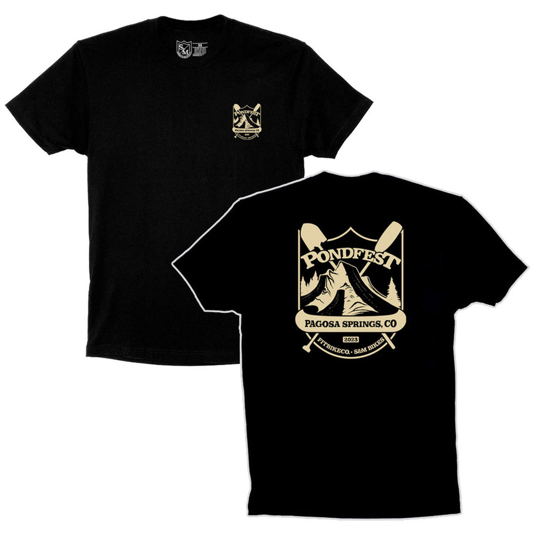 S&M x Pondfest Shield T-Shirt Black