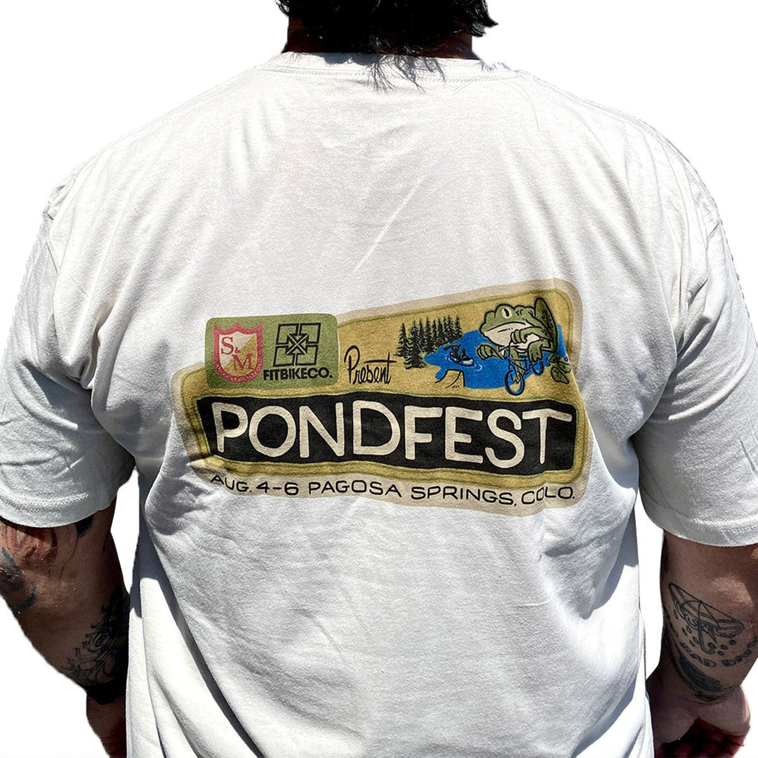 S&M Pondfest Sign T-Shirt Sand