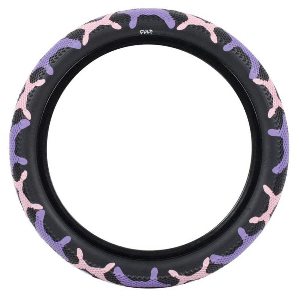 Cult Vans Tyre 20" Purple Camo / Black Sidewall 2.40"