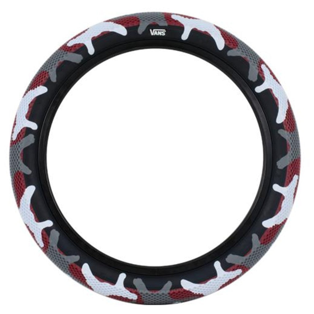 Cult Vans Tyre 12" Red Camo / Black Sidewall 2.20"
