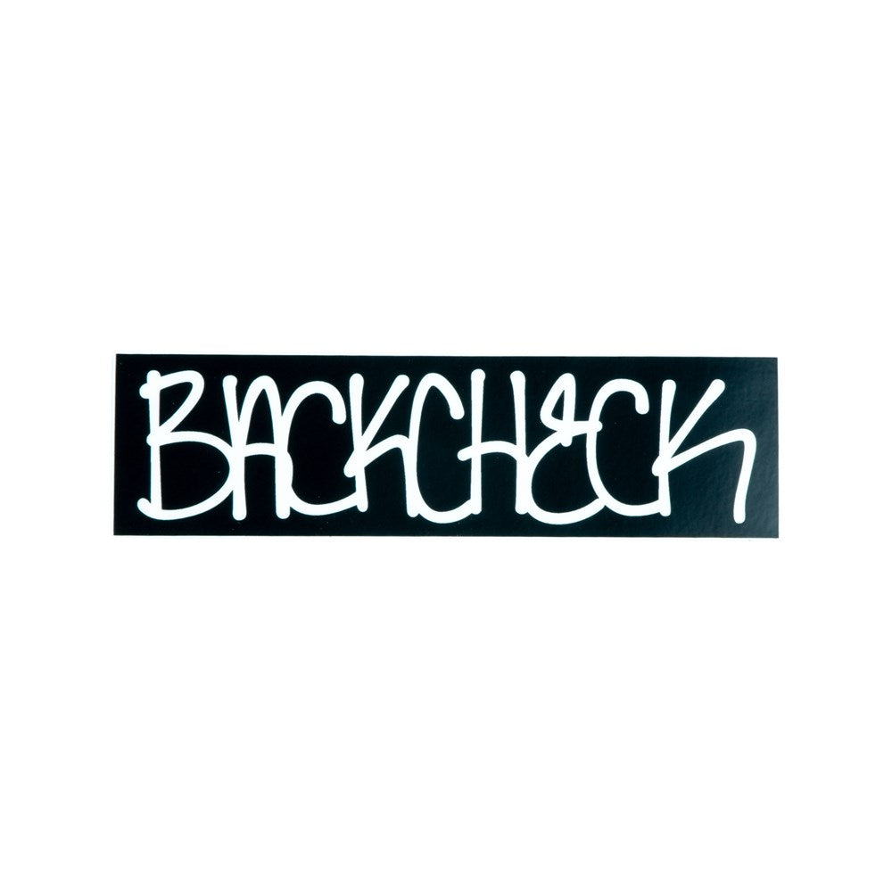 Backcheck Sticker Black