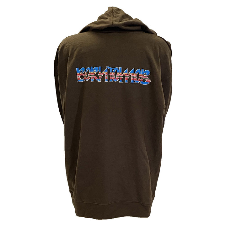 S&M BTM Serape Pullover Hooded Sweat Brown