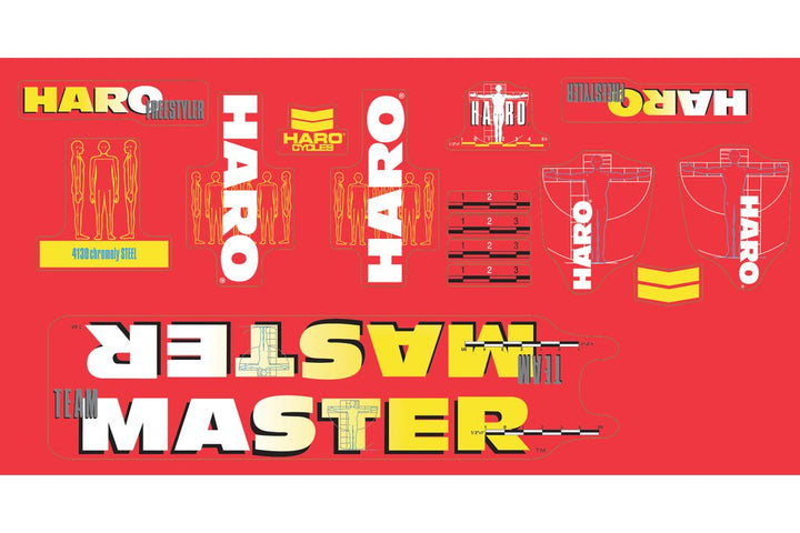 Haro 1989  Master replacement decals