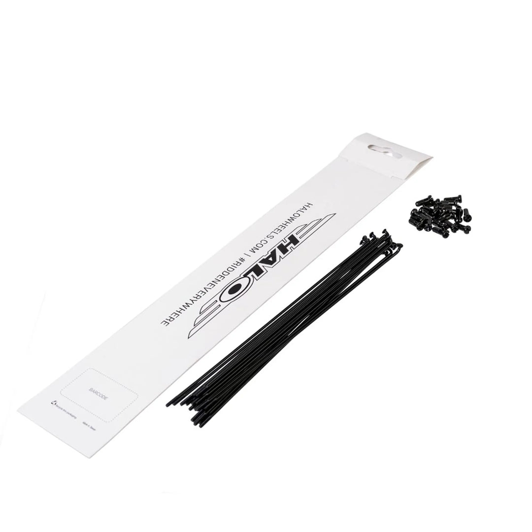 Halo Double Butted Spokes 20 Pack Black