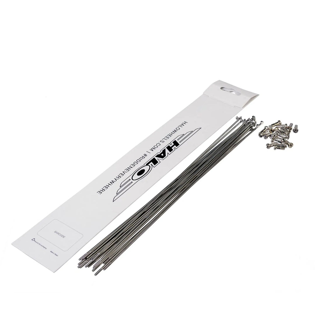 Halo Stainless Spokes 20 Pack Silver