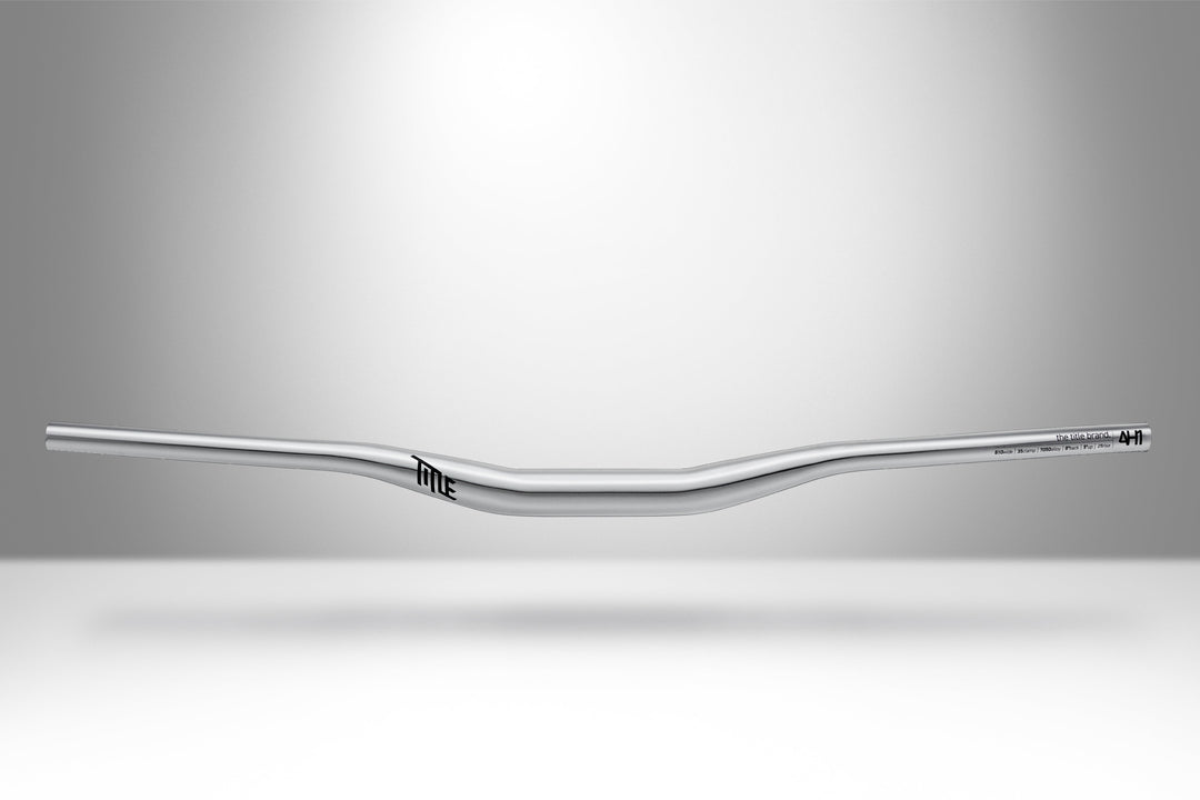 Title MTB Chrome AH1 35x25 aluminum mountain bike handlebar polished silver finish 