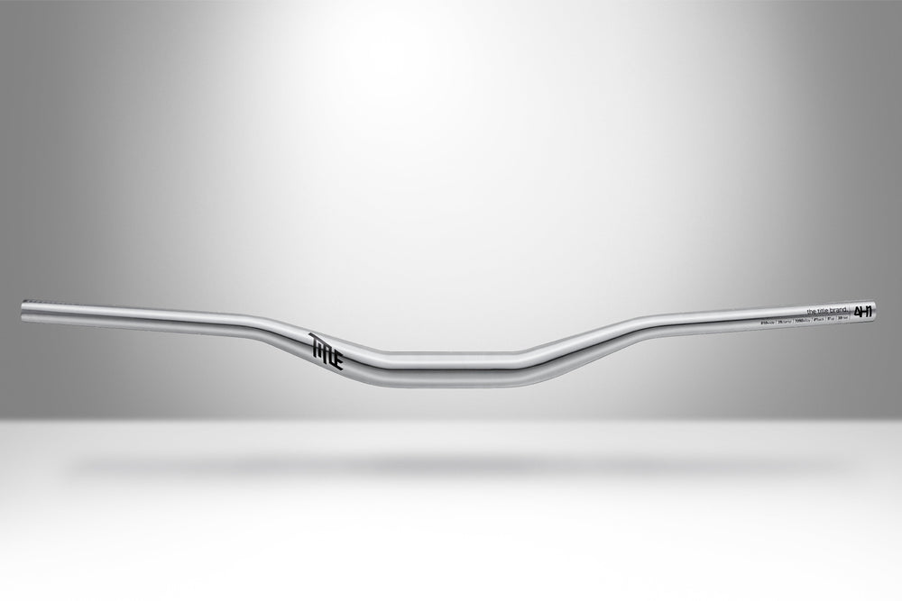 Title MTB Chrome AH1 35x38 aluminum mountain bike handlebar polished silver finish