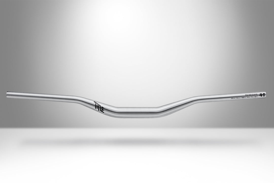 Title MTB Chrome AH1 35x38 aluminum mountain bike handlebar polished silver finish