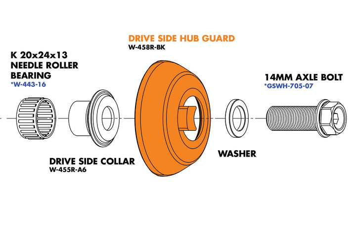 Odyssey Clutch Pro Hub Collar Drive Side