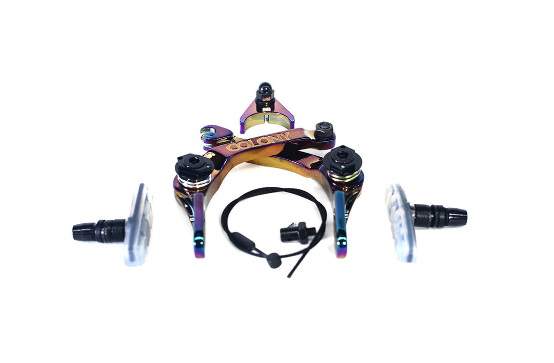 Colony Brethren Brake Set Forged & CNC Alloy Clear pads