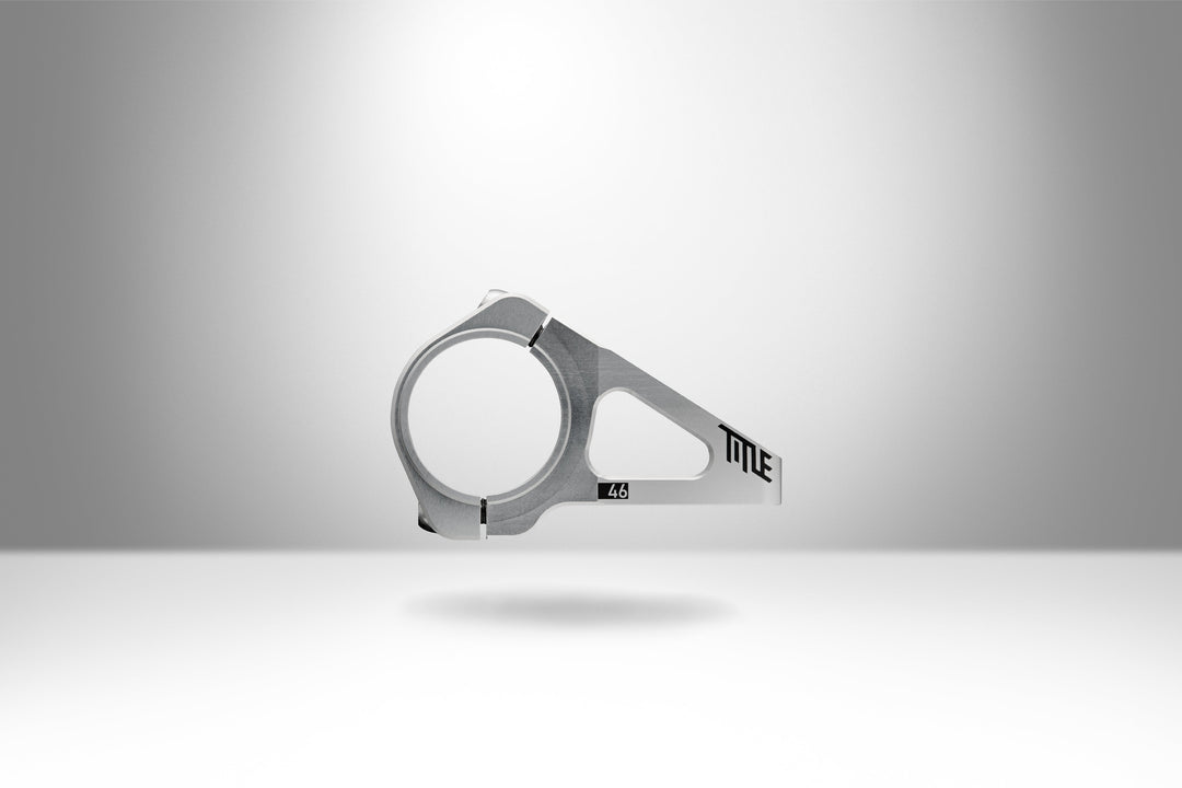 Title MTB DM1 Chrome mountain bike direct mount stem polished chrome finish silver 