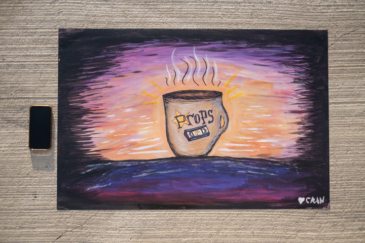 Props VHS & Coffee Poster 36"x24"