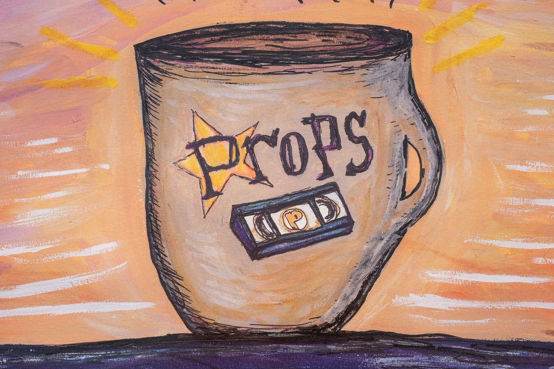 Props VHS & Coffee Poster 36"x24"