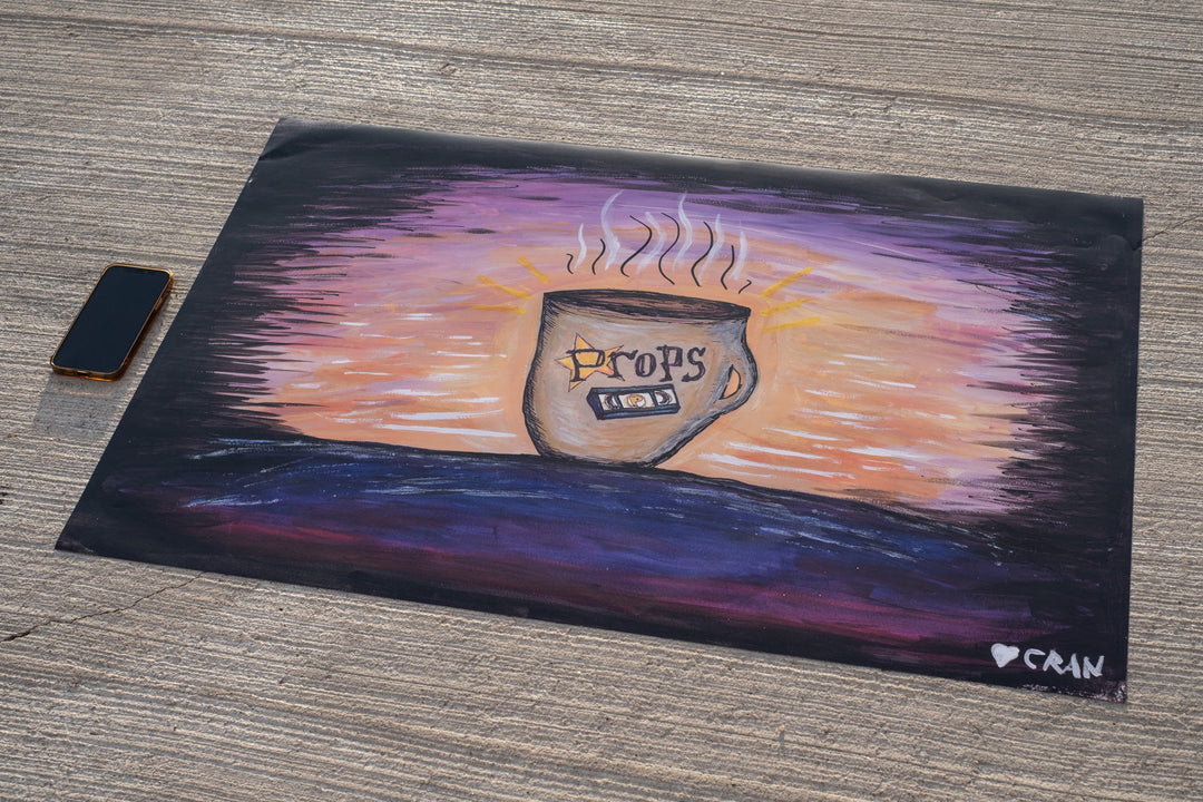 Props VHS & Coffee Poster 36"x24"