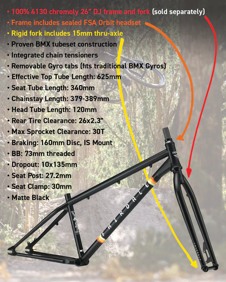 Fairdale Hareraiser 26" Wheel DJ Forks