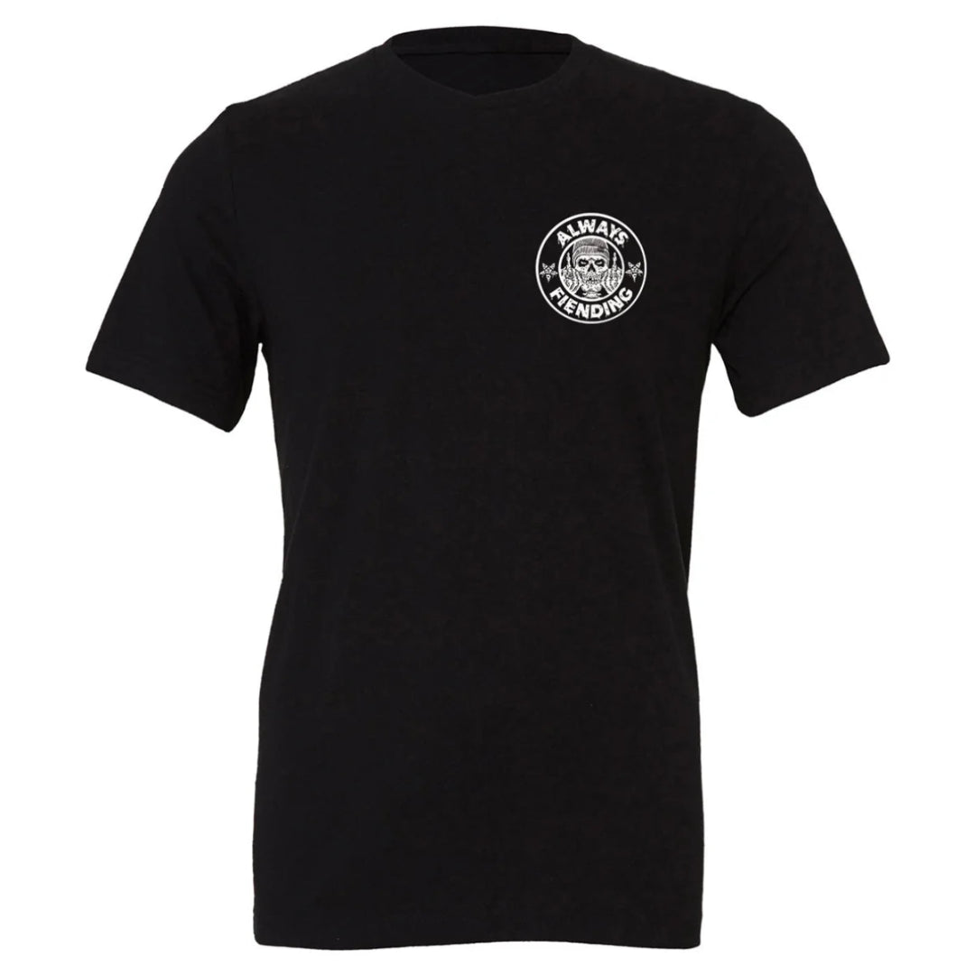 FIEND ALWAYS FIENDING T-SHIRT - VINTAGE BLACK