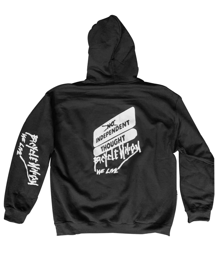 UNION WE LIVE HOODED SWEAT BLACK