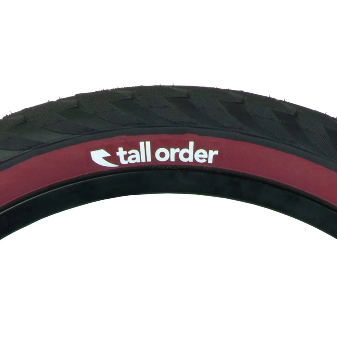 Tall Order Wallride Tyre Black W/ Red Sidewall 2.3 Inch