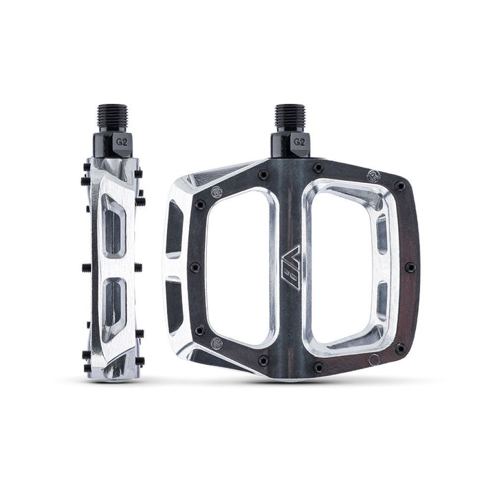 DMR - V8 Pedal - Polished Silver 95mm x 100mm