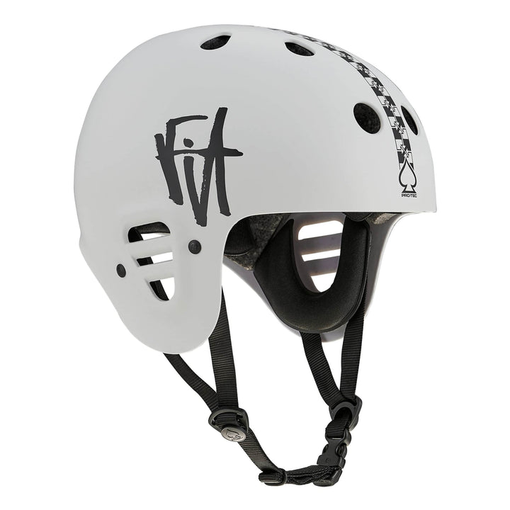 PRO-TEC FULL CUT CERTIFIED HELMET FIT CHECKERED SIG EDITION LIGHT GREY