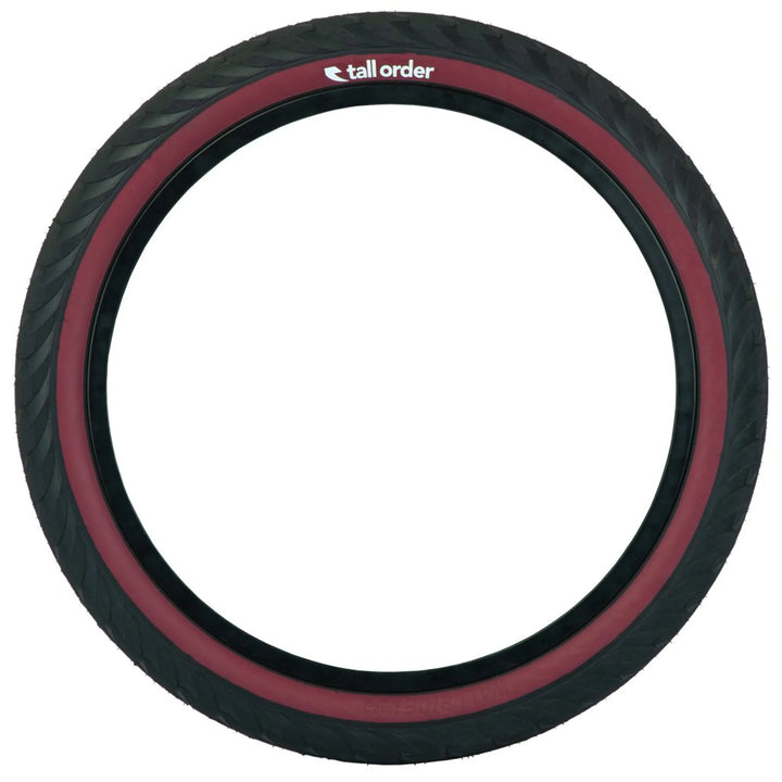 Tall Order Wallride Tyre Black W/ Red Sidewall 2.3 Inch
