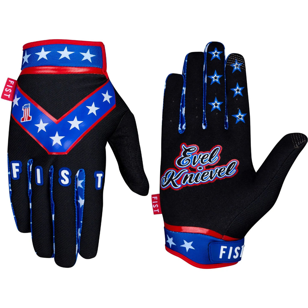 Fist Gloves Evel Knievel Youth Black