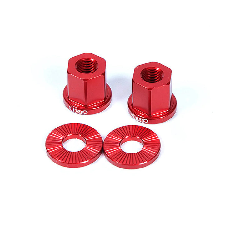Vocal BMX Axle Nuts Alloy Red