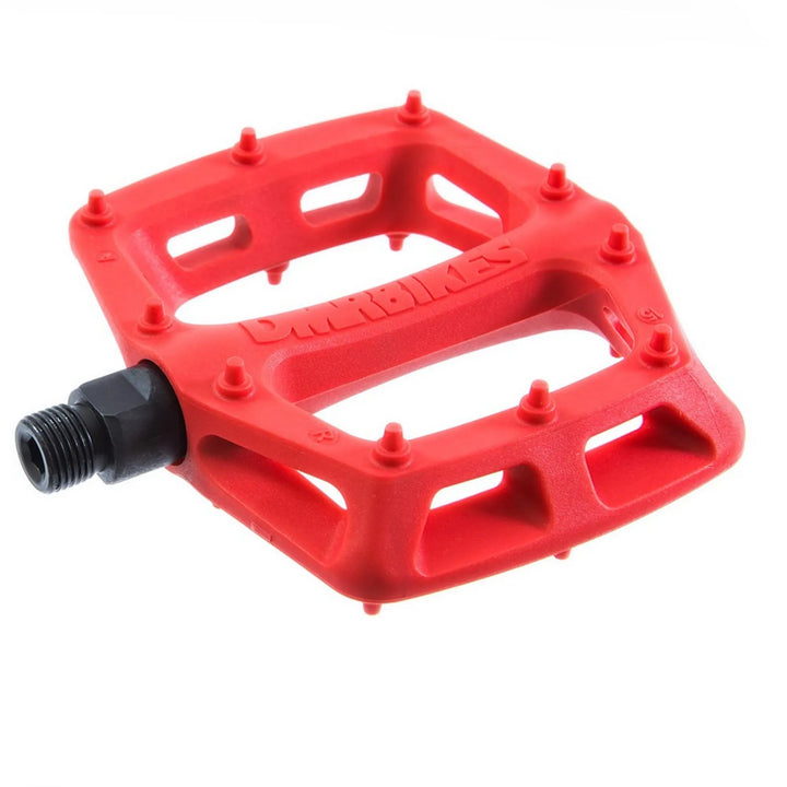 DMR V6 Plastic Pedal Cro-Mo Axle Red 97mm x 102mm