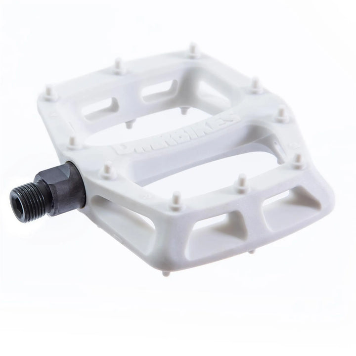DMR V6 Plastic Pedal Cro-Mo Axle White 97mm x 102mm