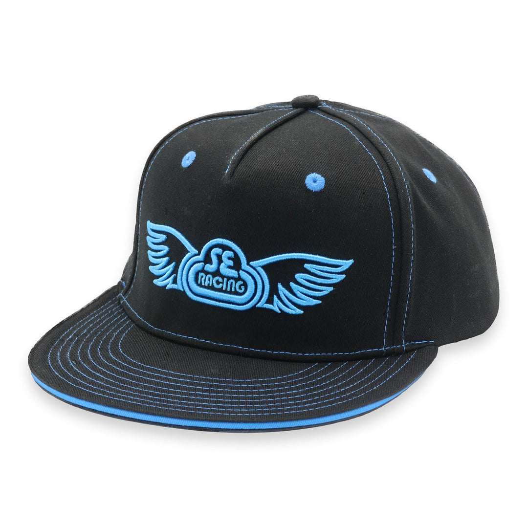 SE BIKES Wing Flat Bill Hat One Size Black