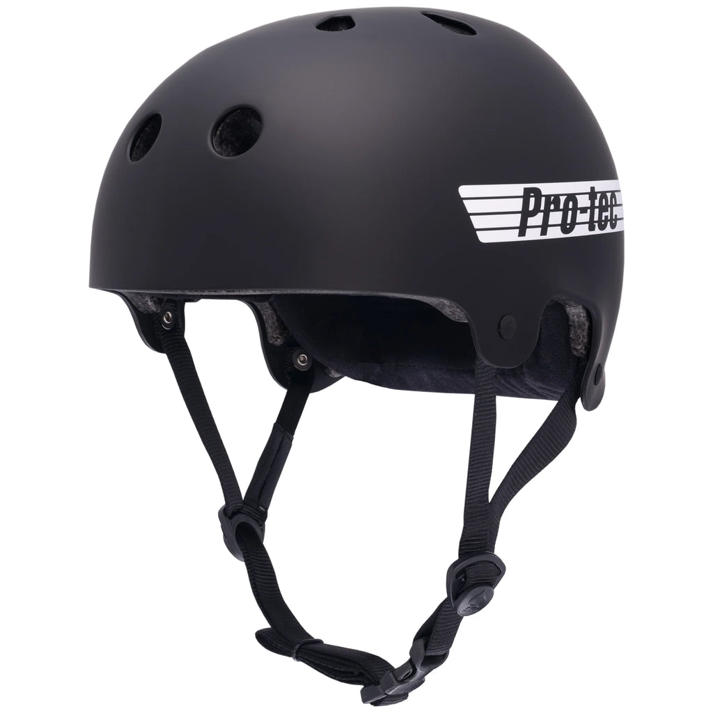 PRO-TEC OLD SCHOOL LOW PRO CERTIFIED HELMET MATTE BLACK
