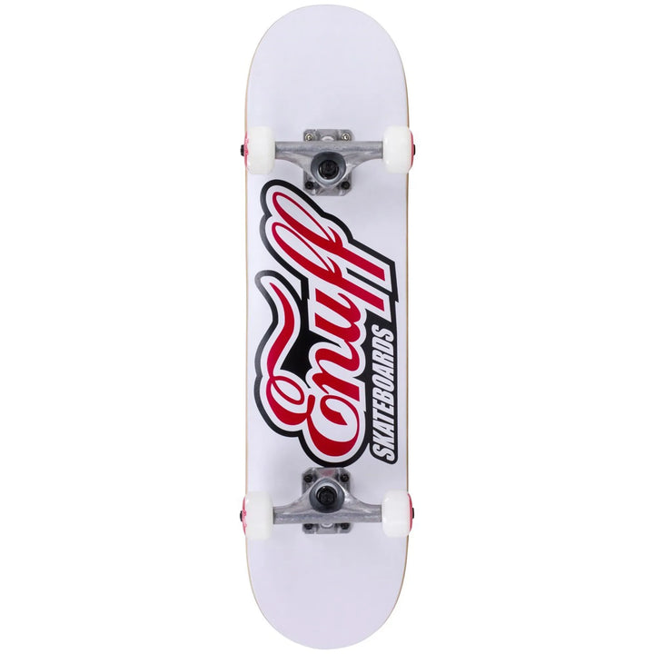 Enuff Classic Logo Complete Skateboard White  31.5 x 7.75 Inch