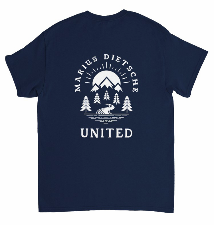UNITED MARIUS DIETSCHE SIGNATURE T-SHIRT NAVY
