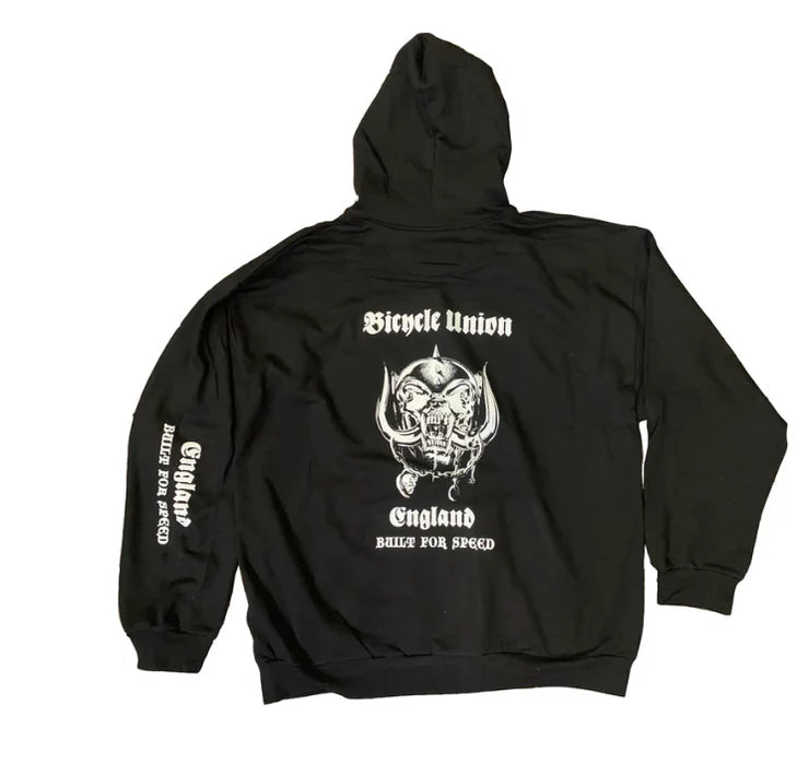 UNION BUILT FOR SPEED HOODED SWEAT BLACK
