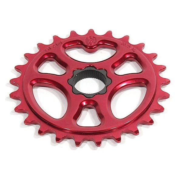 Profile Galaxy Spline Drive Sprocket 22mm Red