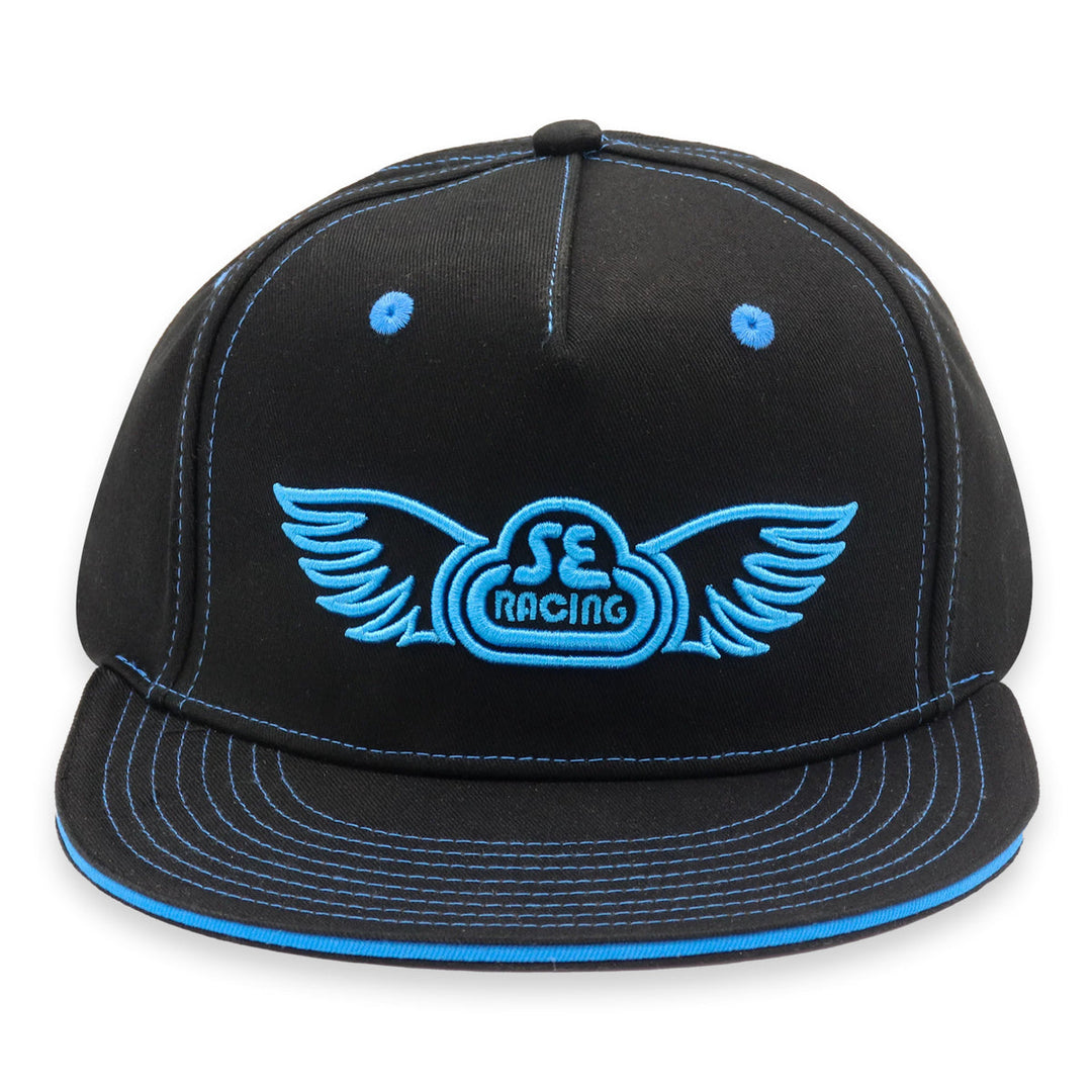 SE BIKES Wing Flat Bill Hat One Size Black