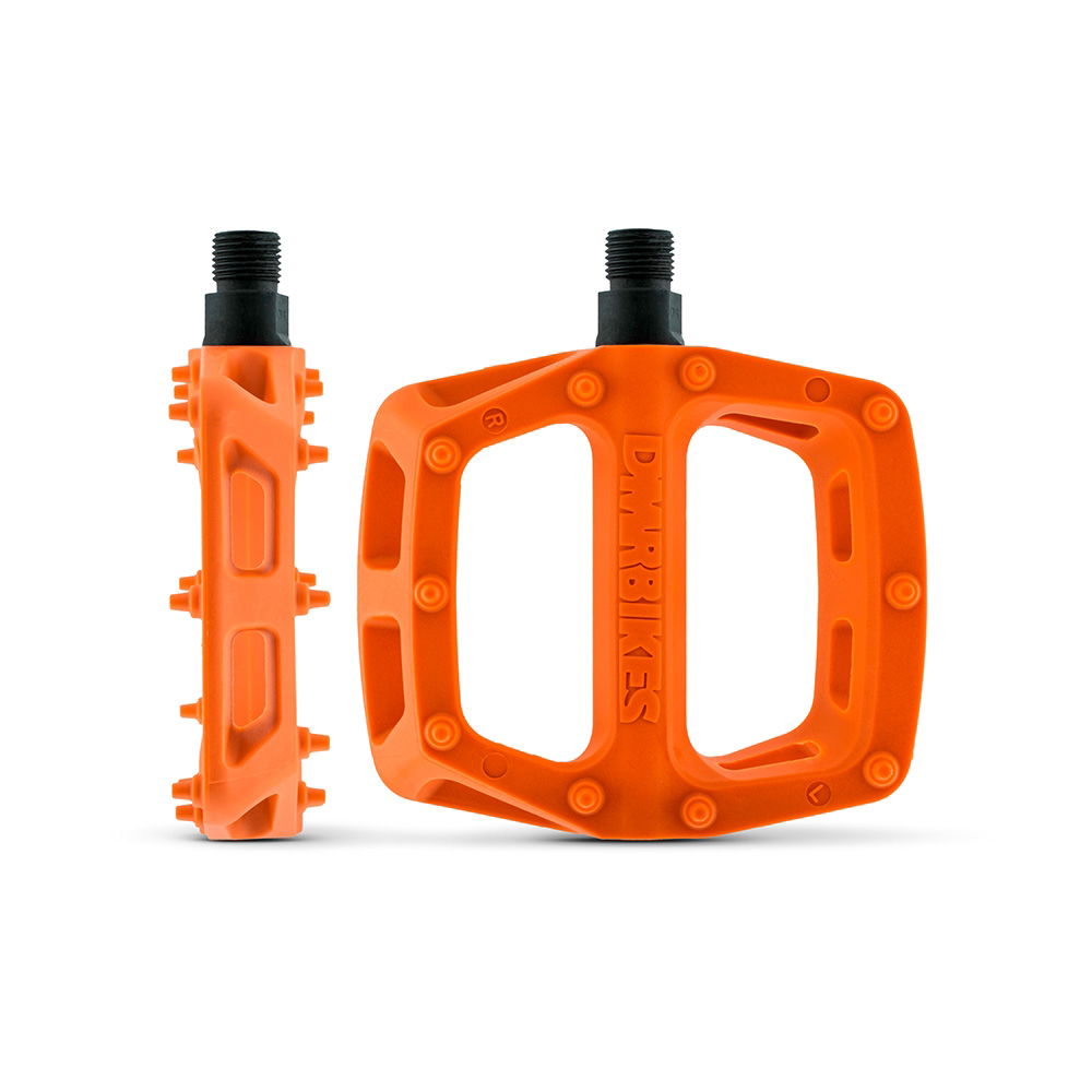 DMR V6 Plastic Pedal Cro-Mo Axle Orange 97mm x 102mm