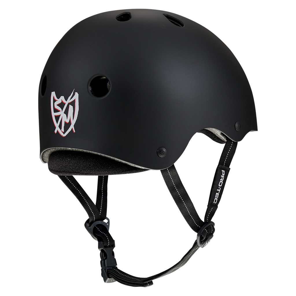 PRO-TEC LOW PRO CERTIFIED HELMET S&amp;M SHARPIE SHIELD SIG EDITION MATTE BLACK