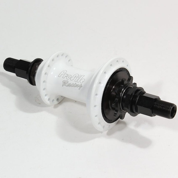 Profile Elite Rear Male Cassette Hub White 9T