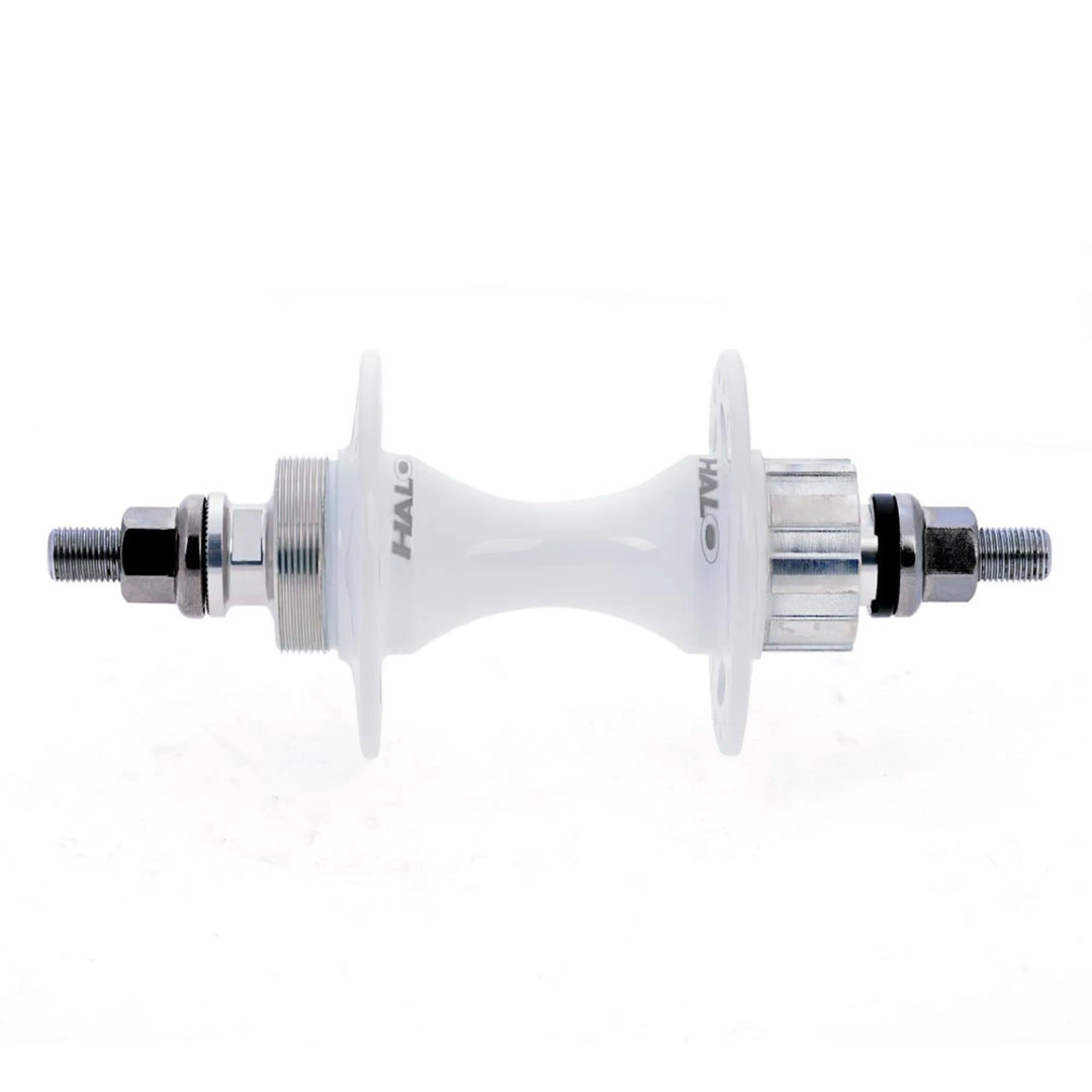 Halo Rear Fix-G Track Hubs White 32h